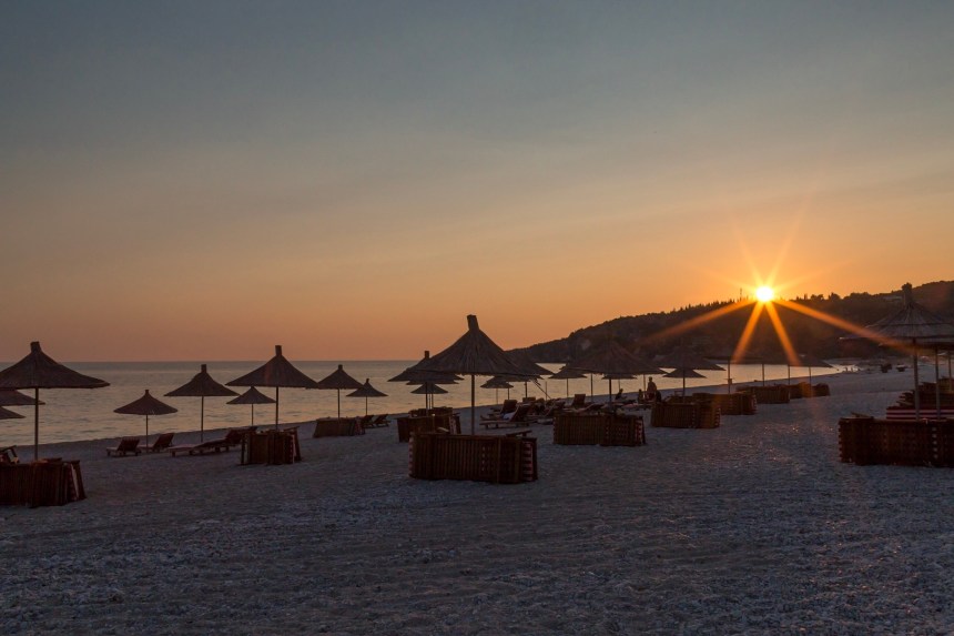 Livadh Beach in Himare, Albania