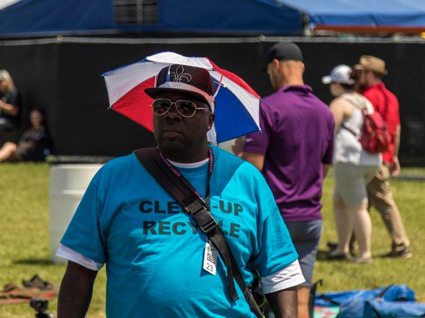 Funny hat at New Orleans Jazz Fest