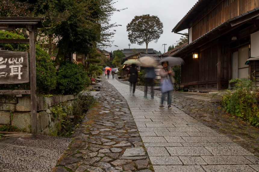 Magome in rain