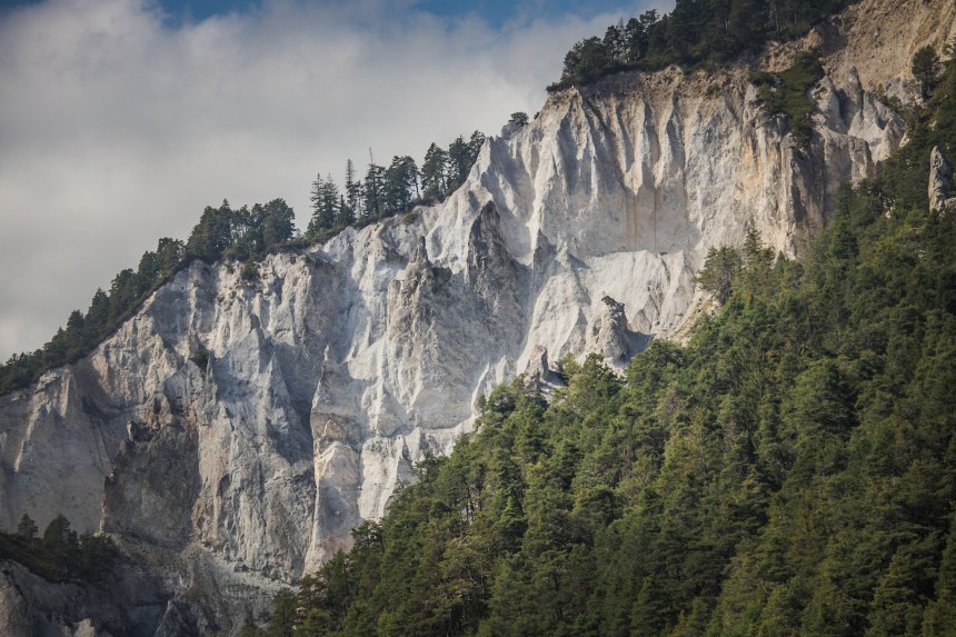 Rhine Gorge close to Versam-Safien.